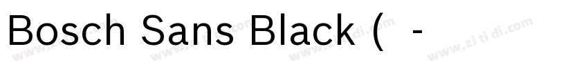 Bosch Sans Black (标题字体转换